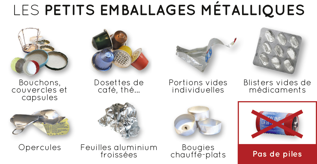 Les petits emballages métalliques